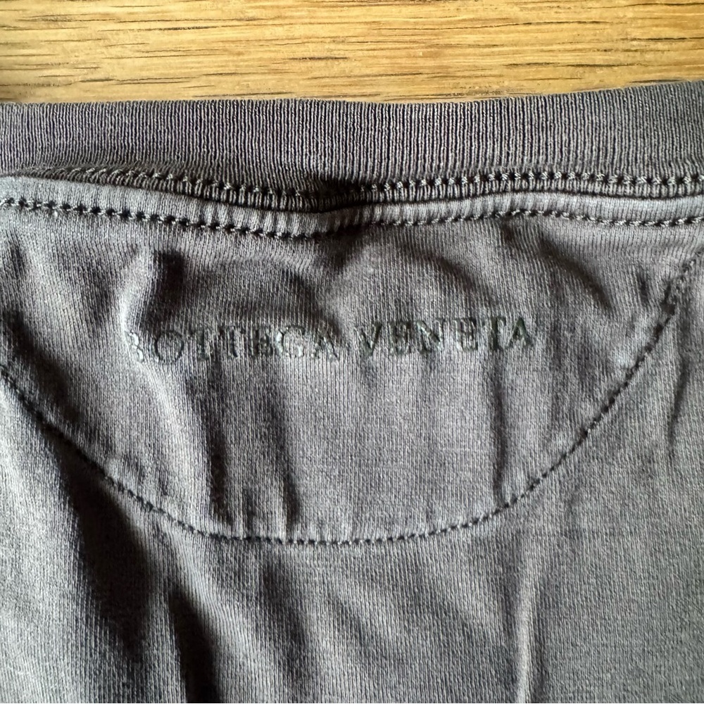 Bottega Veneta 52 Mens Large T Shirt Brown Crew Neck Short Sleeve Cotton - Picture 6 of 11